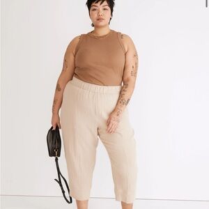 Madewell dried flax Lightspun Pull-On Balloon Pants size 3X